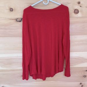 Vibrant red Old Navy long sleeve T-shirt